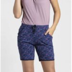 Jocky Printed Women Blue Regular Shorts