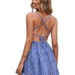 Women’s & Girls’ Backless Floral Printed Cami Dress