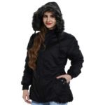 Masonic Full Sleeve Solid Women Padded Jacket