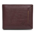 Men Brown Artificial Leather Wallet  (9 Card Slots)