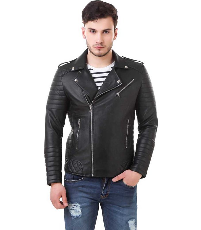 Full Sleeve Solid Men Riding Jacket