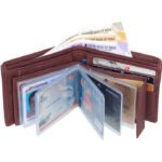 Men Casual Brown Artificial Leather Money Clip  (8 Card Slots)