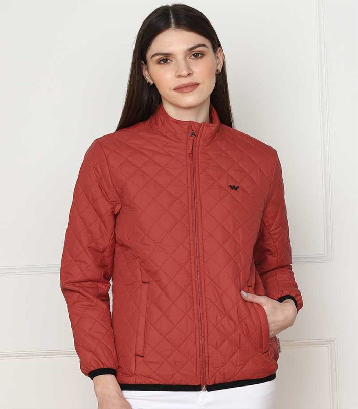 Wildcraft Full Sleeve Solid Women Quilted Jacket